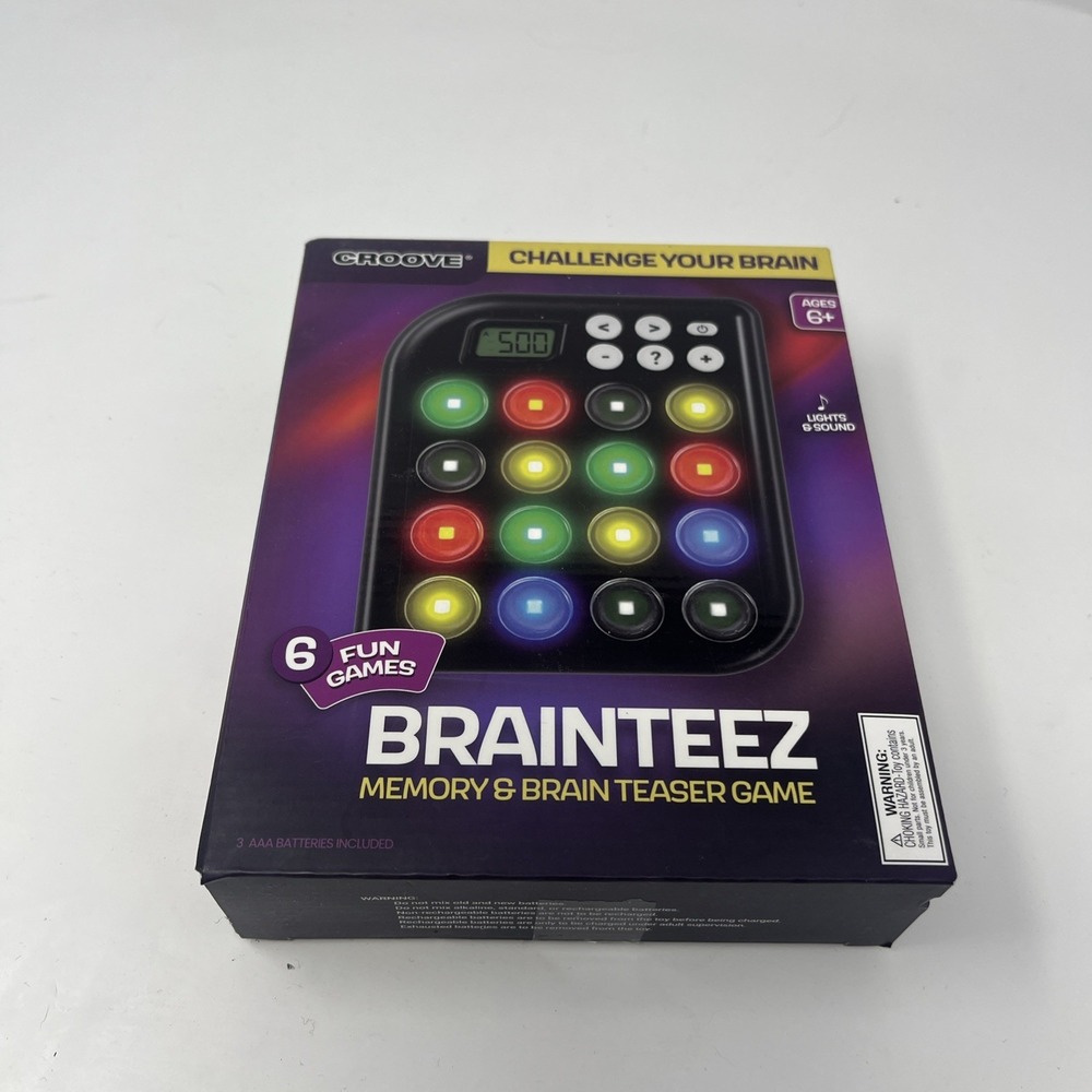 Brainteez 6 in‎ 1 Brain Teasers & Memory Game 6 Fun Game for Kids NEW